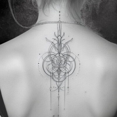 Fine Line geometrico tattoo