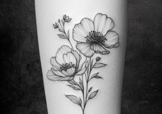 realismo flores Estilo de tatuaje microrealismo